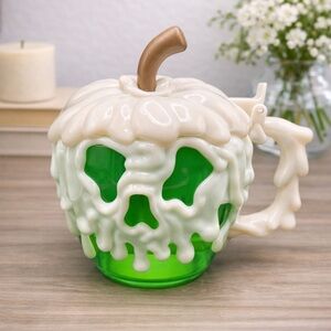 Disney Parks Green and Cream Mug